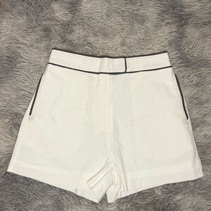 Commense High Waist White Women's Shorts